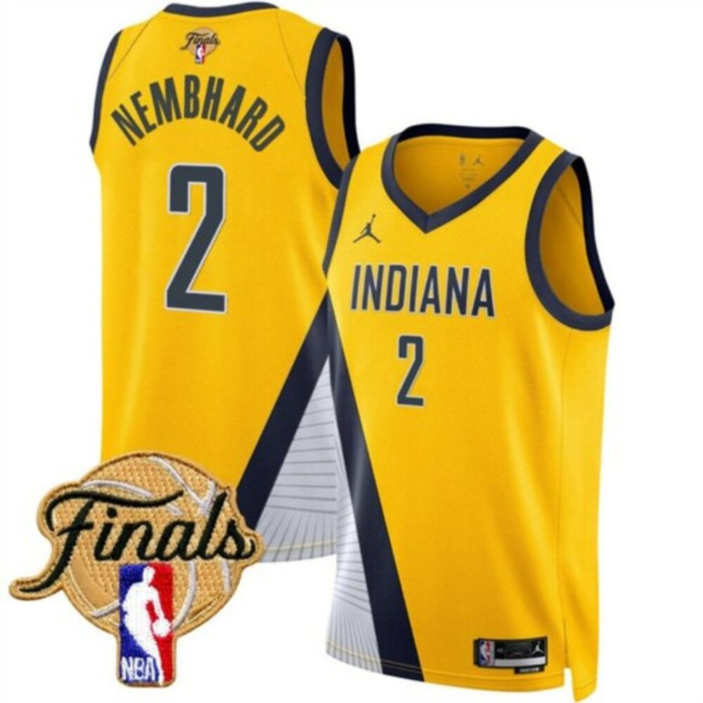 Mens Andrew Nembhard 2025 Finals Jersey Yellow